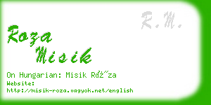 roza misik business card